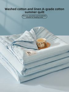 BEIPIN | Washable Cotton Linen Single Summer Quilt
