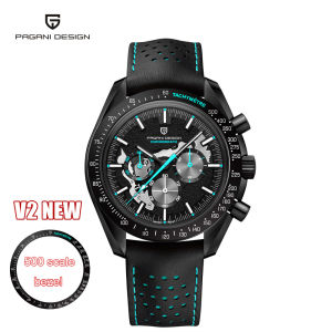 2026 Pagani design Moon watches luxury mens VK63 Quartz watches Top Sapphire sports Chronograph Leather waterproof mens watch
