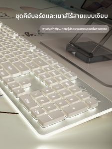 Microstep | Wireless Keyboard Mouse Set for Silent Female Office Use with Mechanical Feel