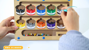 [Ready]Magnetic Colour And Number Matching Maze/Montessori Early Educational/Preschool Learning Counting Toy