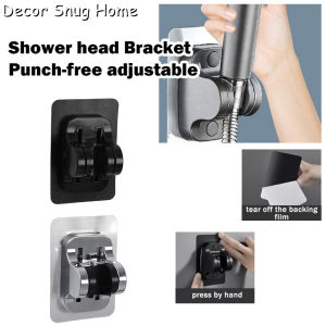 【On Sale】Self Adhesive Universal Adjustable Aluminum Shower Bracket Bathroom Shower Head Holder