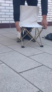 Fun Frog เก้าอี้ปิคนิค เก้าอี้พับ เก้าอี้แคมป์ปิ้ง เก้าอี้แคมป์พับได้ พกพาสะดวก เก้าอี้แคมป์พับได้ เก้าอี้พับ มีให้เลือก 2 สี