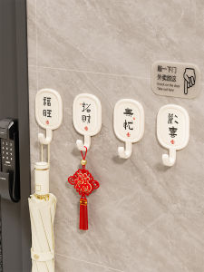 Strong Load Bearing Adhesive Hook Bathroom Wall Mounted Towel Rack Door Back Hanging Clothes Holder No Punching Needed