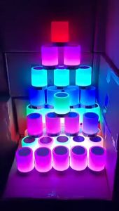 🇲🇾 Sensor Touch Night Light 7 Colorful Lamp LED Bluetooth Speaker Rechargeable Music Play Bedroom Night Lamp Speaker