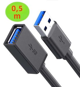 Cáp Nối Dài USB 3.0 Siêu Tốc 0.3M Đầu Đực A Sang Đầu Cái A Dây Ngắn Dành Cho Mac Và Windows - Truyền Dữ Liệu Tốc Độ Lên Đến 5Gbps