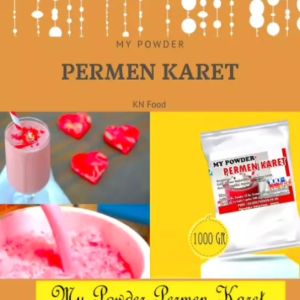 Powder PERMEN KARET 1 KG / Bubuk minuman PERMEN KARET 1000 gr