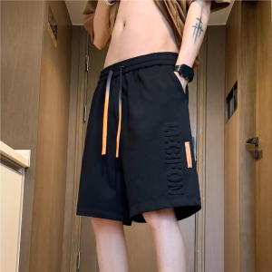 Quần Short Thể Thao Nam Mùa Hè Thường Ngày Ống Đứng Bốn Mảnh Quần Chạy Bộ Bóng Rổ Năm Mảnh in Chữ Thép