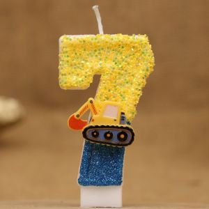 Kỹ Thuật Sáng Tạo Xe Máy Xúc Bánh Sinh Nhật Nến Thời Trang Dễ Thương Quà Tặng Handmade Trang Trí Cho Bé Trai Đảng