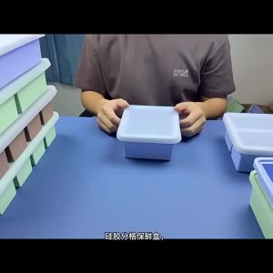 Khay Làm Đá Silicon Cấp Thực Phẩm Có Nắp - Khuôn Cao Su Thân Thiện Với Môi Trường Để Làm Đá Viên Hộp Đựng Đá Gia Dụng Cho Tủ Lạnh