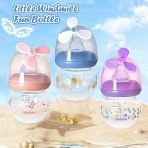 0-6 months newborn baby mini bottle 60ml creative small windmill baby bottle fall-proof and anti-colic PP bottle BPA-free