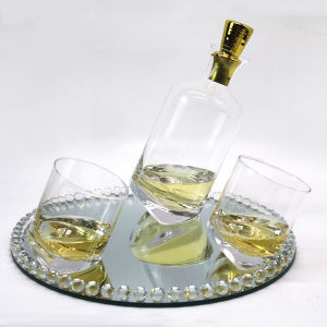 Nordic Creative Gold Cap Crystal Glass Decanter Set