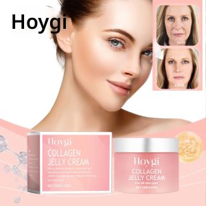 HOYGI 100g Jelly Hydration Mask Hydrolyzed Elastin Hyaluronic Acid Cooling GEL ครีมสําหรับอวบอิ่ม Non Comedogenic Moisturizer