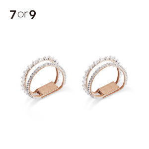 7or9 Double-Layer Bead Diamond Ribbon Detachable Accessories