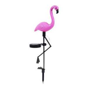 Solar Powered Flamingo Lawn Ornaments Creative Cartoon Style Decorative Lights for Villa Small Courtyard Atmosphere Decoration