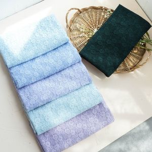 Fashionable Floral Elastic Lace Fabric Comfortable For Making Inner Clothes 45x140cm/Piece TJ0176