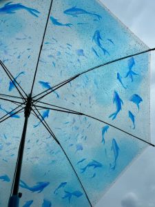 Aquarium Marine Transparent Umbrella Extra Large Thickened Reinforced Good-looking Marine Series 2024 New Arrival Photo Production