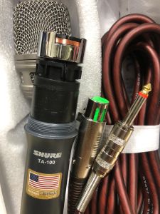 Micro karaoke có dây Shure AT-100 (Hàng nhập khẩu loại 1 mic hát nhẹ Echo bass treble rất sáng và trung thực mic kèm dây dài 5m chống nhiễu)