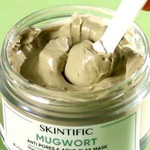 Masker Wajah SKINTIFIC Mugwort Clay Stick Cleansing Clay Mask 55g Anti Pores & Acne Mud Facial Mask