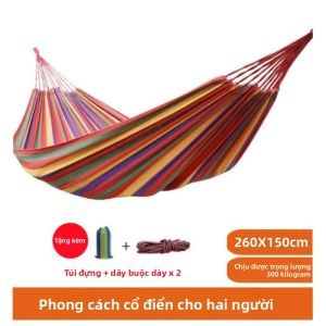 Võng Vải Ngoài Trời Dành Cho Hai Người Di Động Bền Chắc Chắn Để Cắm Trại - Võng Dây Tự Chứa Đồ Của Brangdy