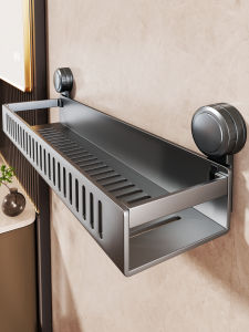 Wall-mounted Bathroom Shelf With Suction Cups