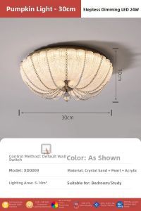 Luxury Crystal Crown Pumpkin Ceiling Light New Design