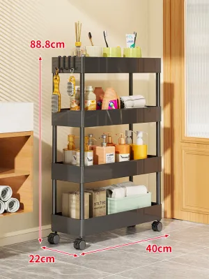 evesigar | Narrow Space Storage Shelf Multi-tier Movable