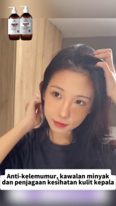 shampoo anti ketombe dan rontok sampo anti gatal 500ml Atasi rambut berminyak & kering perbaiki kondisi rambut