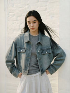 Semir | Áo Khoác Jeans Ngắn Phong Cách Retro Đã Qua Sử Dụng