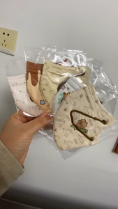 LYL 3D Stereoscopic Kids Mask Kapibala Cartoon Mask Disposable 3-layer Childrens And Student Protective Mask Independent Packaging Protection 卡皮巴拉 儿童 学生 防护 防尘 卡通 独立包装 一次性 口罩