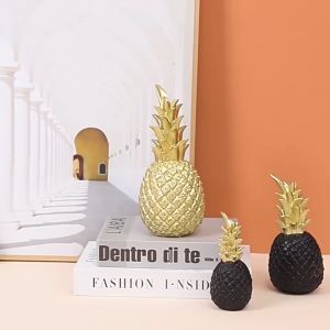 Eyre Ornamen nanas emas tiga dimensi ornamen nanas ringan pintu masuk ruang tamu rumah mewah kerajinan resin