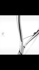 HTF Nail Cuticle Nipper Manicure Scissors Stainless Steel Tweezer Clipper Dead Skin Remover Scissor Push