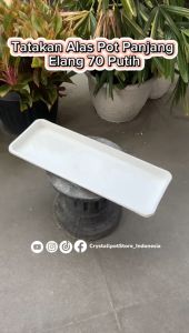 Tatakan Alas Pot Panjang Elang 70 Putih - TRAY PANJANG EGP 70 PUTIH