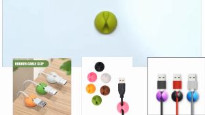 Cable Holder Charger Cable Ties Line Fixer Adhesive USB Data Cable Organizer Drop Clips