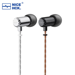 NICEHCK X39 3.5mm Plug Metal HIFI Wired In-Ear Earphone Mini 6mm Titanium Plated Dynamic Earbud IEMs Sleep Gaming Music IEM Bass
