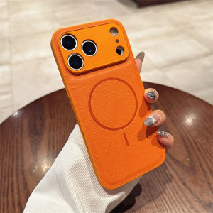 Magnetic Charging Slim and Protective Leather Phone Case