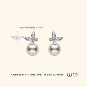 Helas | Butterfly Akoya Sea Pearl Earrings
