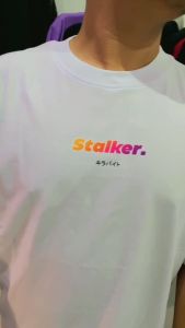 STALKER - TSHIRT BASIC GRADIENT - KAOS BASIC PUTIH - KAOS SIMPLE - KAOS DISTRO - KAOS COMBED 24S