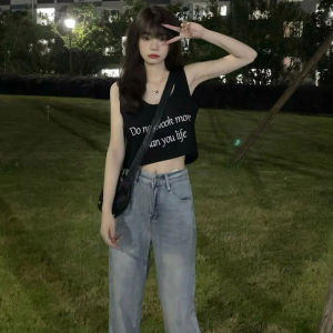 SHUQINGLAI | Cotton Sleeveless Sporty T-Shirt