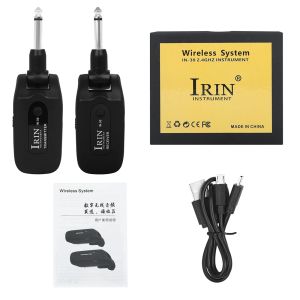 IRIN | IRIN IN-30 Guitar Transceiver Wireless Transmitter and Receiver for Guitar Audio Wireless Audio 2.4G Audio Transmission Parts