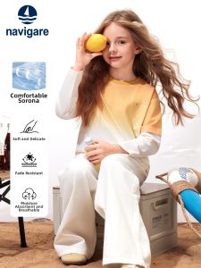 navigare kids | Girls Leisure Long Sleeve T-Shirt Thin Autumn New