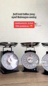 Timbangan Besi Analoq 20 Kg Timbangan Duduk Jarum Timbangan Dapur Loundry Buah Timbangan kambing