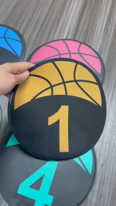 10pcs 23cm Sport Training Markers Floor Spots Markers Non Slip Equipment Training Mat Basketball