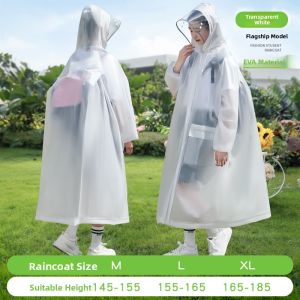 KeyRu | Rainproof Raincoat for Students and Adults with Book Bag Pockets