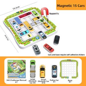 Move Out Garage Magnetic Car Huarong Road Sliding Puzzle Educational Toy