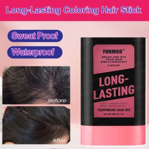 Hair Dye Comb Waterproof Sweat-Proof Hair Dye Stick Long Lasting Fast Dye Covering White Hair Hair Color Pen Natural Plants No Hair Damage