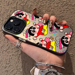 Bandai | Ốp Điện Thoại Crayon Shin-chan Anime Dễ Thương Thời Thượng Dành Cho iPhone 12/13/14/15/16 Pro Max SE 2020 - Vỏ PC Nhẹ Chống Trầy Xước Chống Bụi
