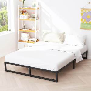 Bed Frame Iron Bed Metal Double Modern Simple Nordic Light Luxury Iron Bed Single Double Queen King Size