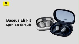 Baseus Eli Fit Open-Ear Sport Bluetooth Wireless Earbuds With Digital Display Charging Case IPX4 Waterproof Dual-Wearing Mode Superb Sound Quality Earphone