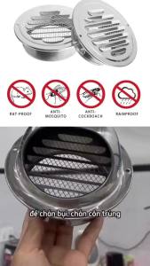 [HCM] Nắp Đậy Lỗ Thông Gió Bằng Thép Không Gỉ Hình Tròn Cho Hệ Thống HVAC Mới -GL314