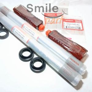 Paket As Shock Sok Depan Supra X 125 Kharisma Karisma Honda KPH Oli Shok Seal Tutup Abu Kirana Set